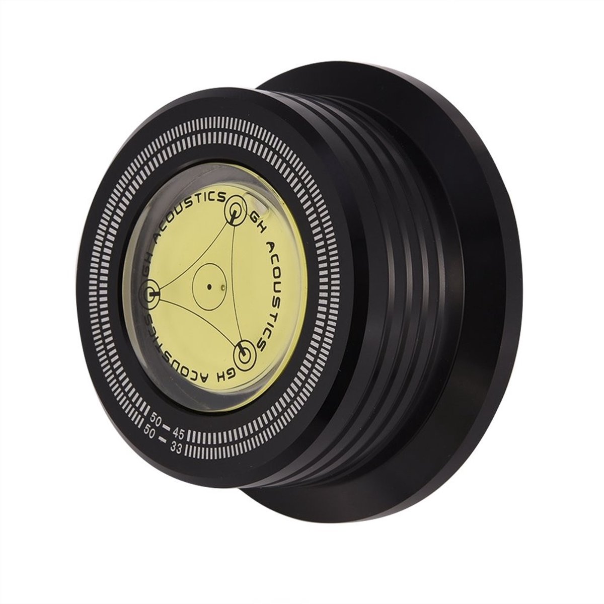 aladdien - Record Clamp - 3 in 1 Stabilizer - Bubble Level - Zwart - LP Record Stabilizer - Perfect voor Platen spelers - Ideaal voor Vinyl