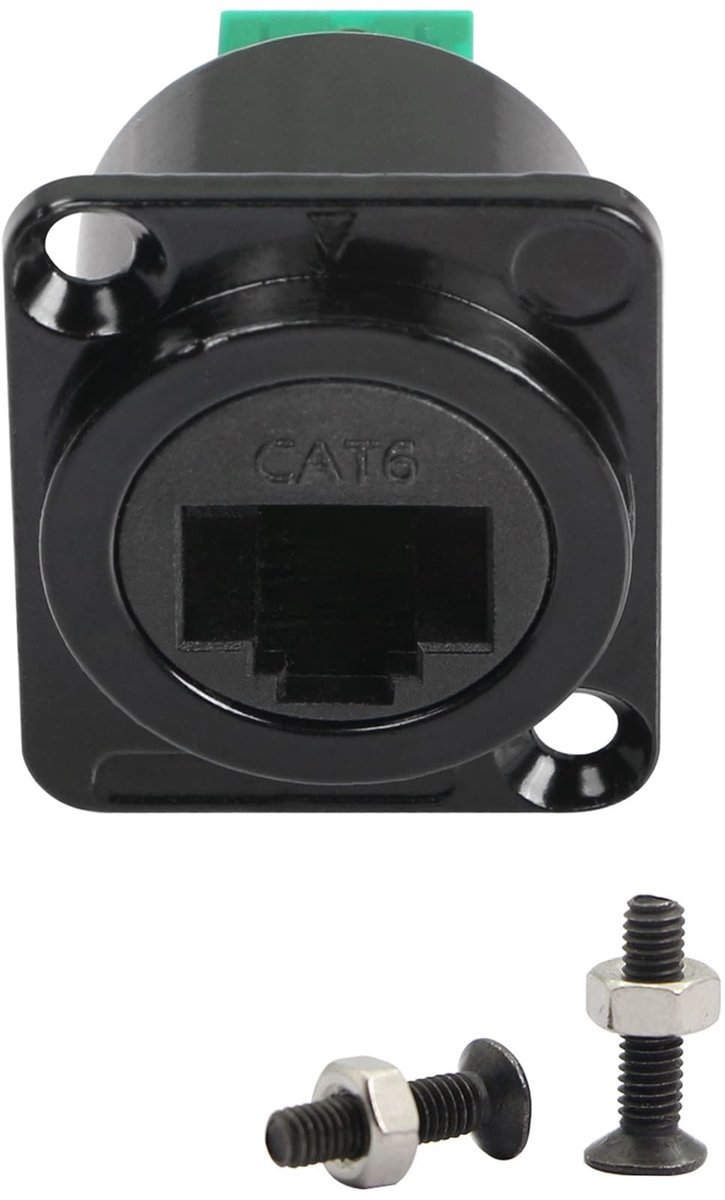 QIANRENON RJ45 Waterdichte Connector CAT6 met Solderplaat - Geschikt voor Diverse Apparaten