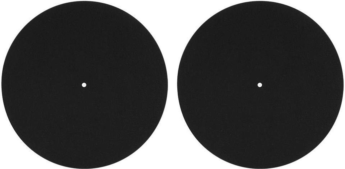 aladdien - Turntable mat - Vinyl platen bescherming - Duurzaam en schokbestendig - 12 inch - Geluidsverbetering - 2 stuks - Geschikt voor LP spelers
