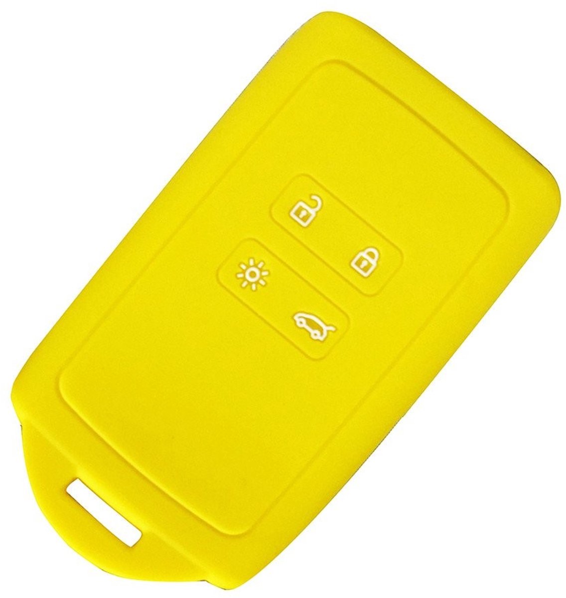 Allecto - Silicone Car Remote Key Case - Sleutelbeschermer - Geel - Zacht en Duurzaam - Bescherming tegen Stof en Schade - Geschikt voor Autosleute...