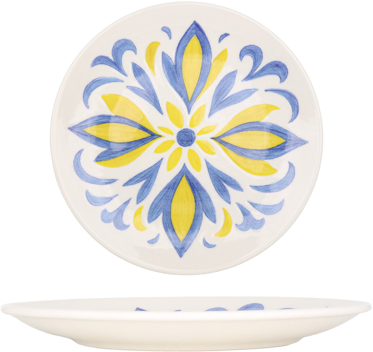 Kütahya Porselen Dessertbord - Strada - Porselein - 23 cm - set van 6