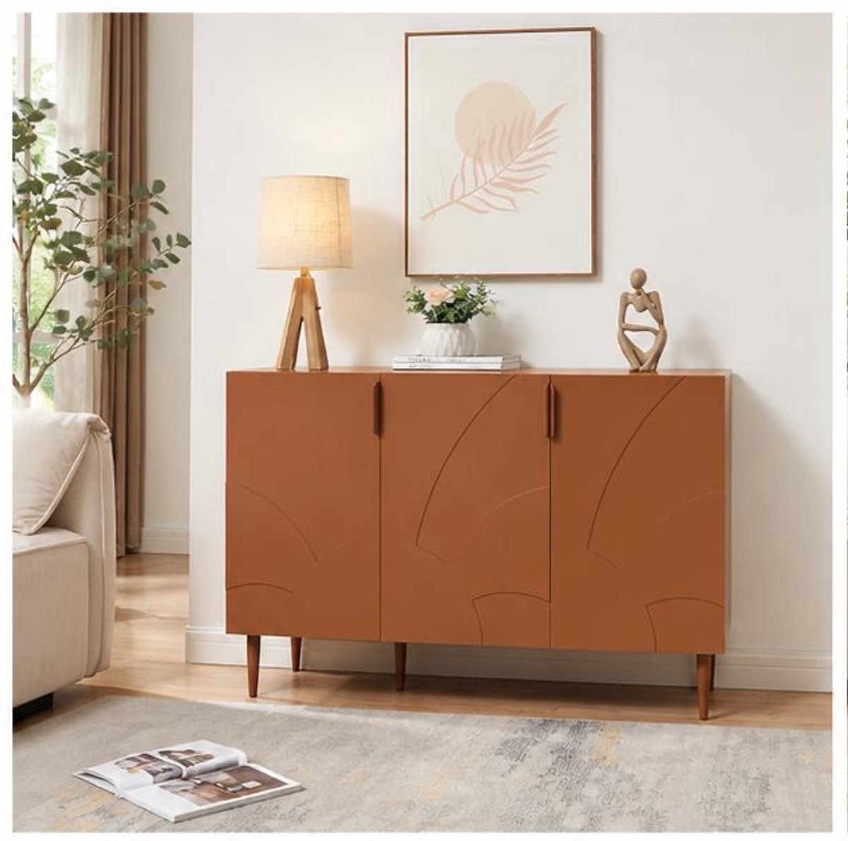 Kast - Beige - 115x38x75 cm - Arqam
