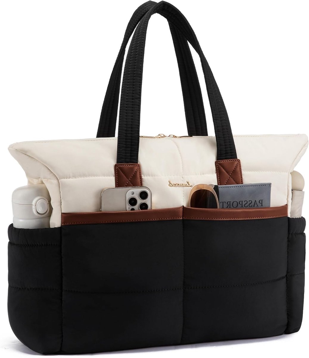 Laptoptas voor 15,6 inch - Modieuze shopper met opbergvakken, waterafstotend