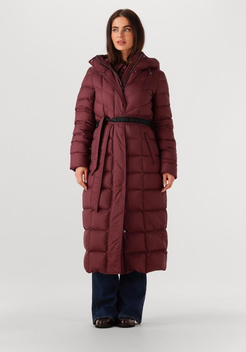 Beaumont Valentina Long Coat Jassen Dames - Winterjas - Bordeaux - Maat 38