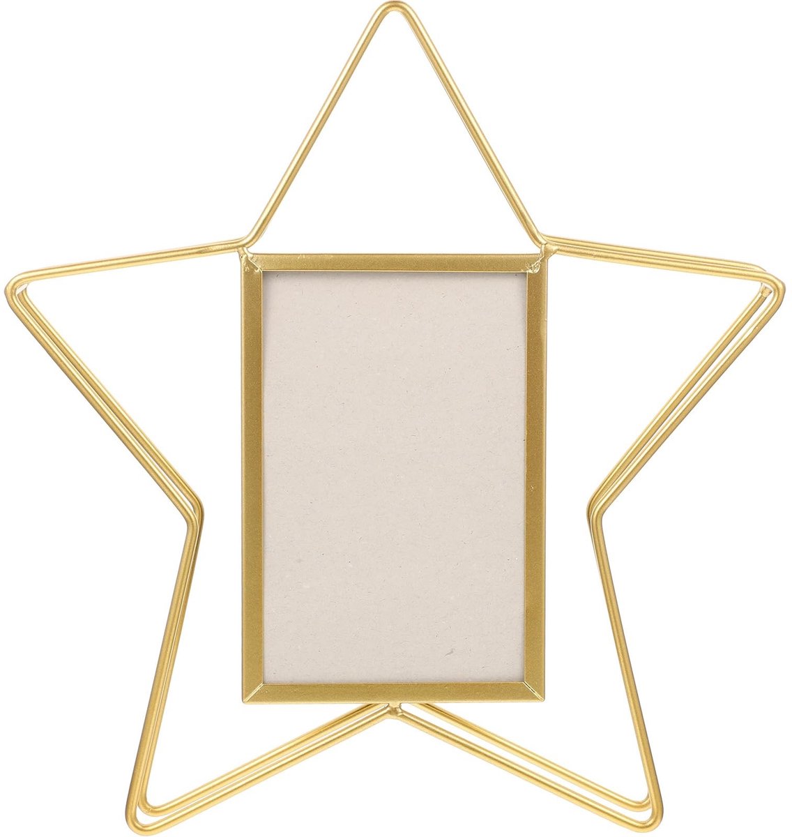 Allecto - Fotolijst - Gouden zwevend frame - Decoratieve babyfotolijst - 8x10 inch - Metalen fotolijst - Geschikt voor kantoor en slaapkamer - Goud