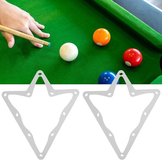 Allecto - Biljart Magische Rek - Snelle Plaatsing - Duurzaam en Scheurvast - 6Pcs - Perfect voor Biljart Spelers - Wit van Allecto — afbeelding 4