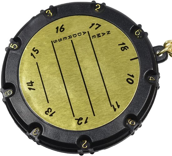aladdien - Golf Score Stroke Counter - Golfaccessoires - Handig met Clip Keychain - Goud - Voor 18 Holes en 9 Shots - Ideaal voor Golfliefhebbers - ... van Aladdien — afbeelding 3