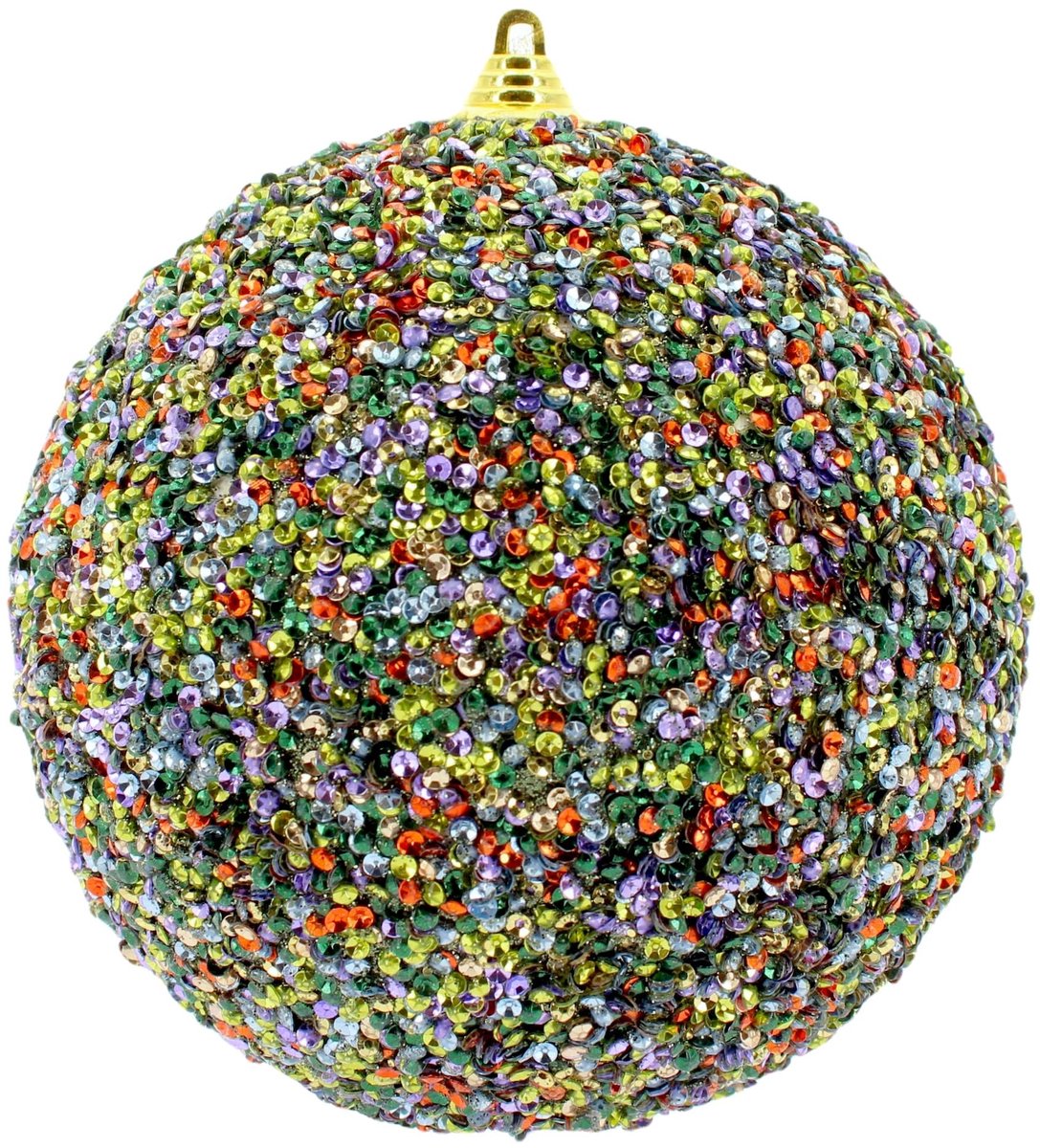 SPHProducts - Kerstbal - Pailletten kerstdecoratie - Ø 18 cm - Meerkleurig - Glamour kerstversiering - Geschikt voor alle seizoenen - Klassiek ontwerp