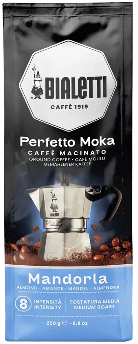 Bialetti Perfetto Moka Mandorla (Amandel) - Gemalen Koffie - 250 gram