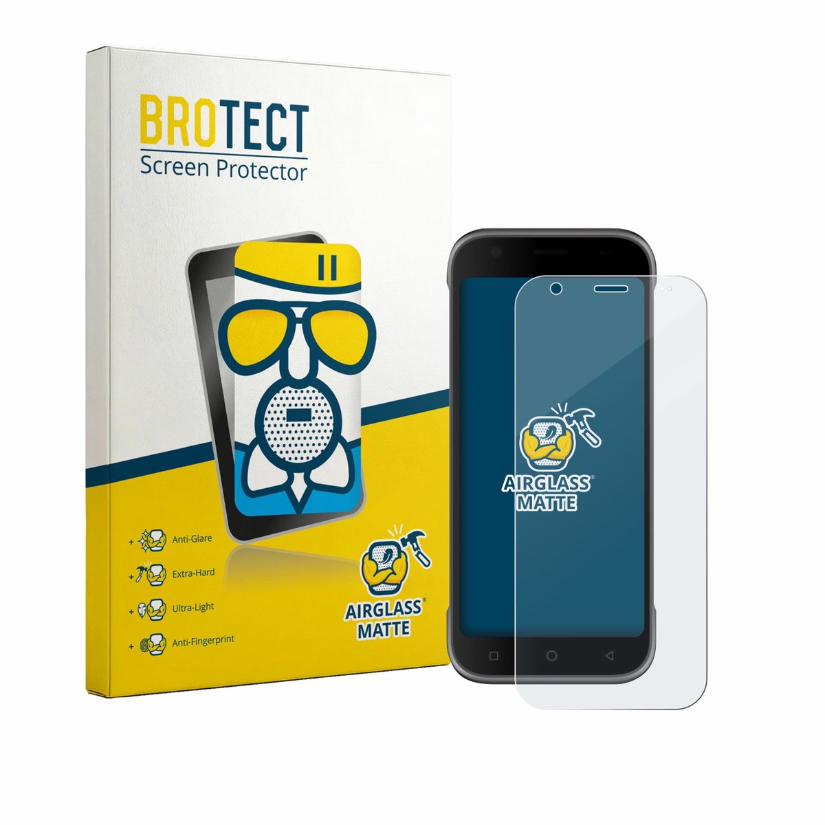 BROTECT - Screenprotector voor Bluebird S10 - Folie Beschermfolie Beschermglas matte