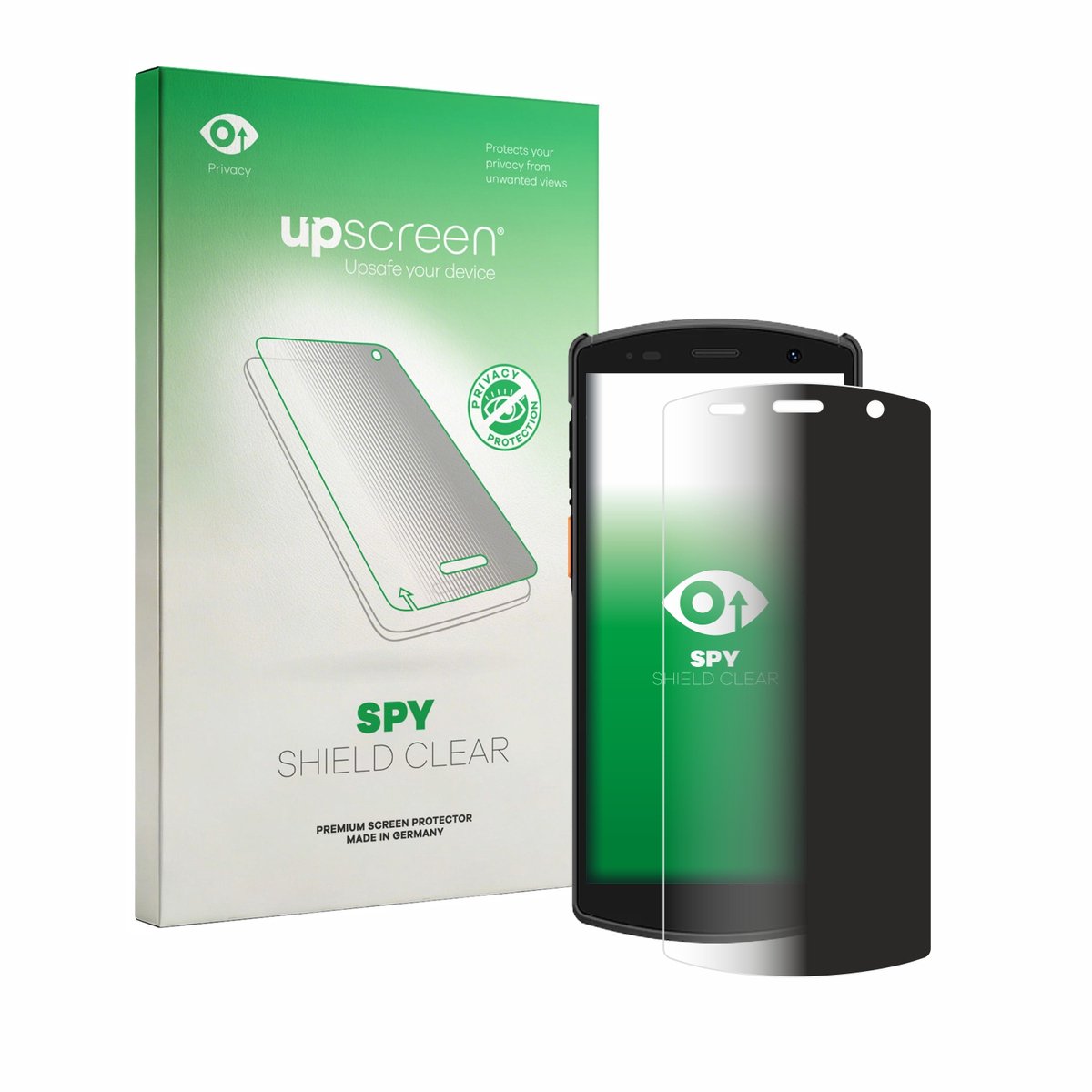 upscreen - privacy screenprotector voor Urovo CT58S - Folie Beschermfolie Blauwlichtfilter