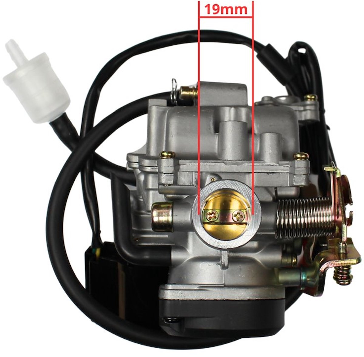 Carburateur GY6 80cc 4 Takt 19MM voor Romet, Router, Keeway, Kingway, Kymco Merk BPC Parts