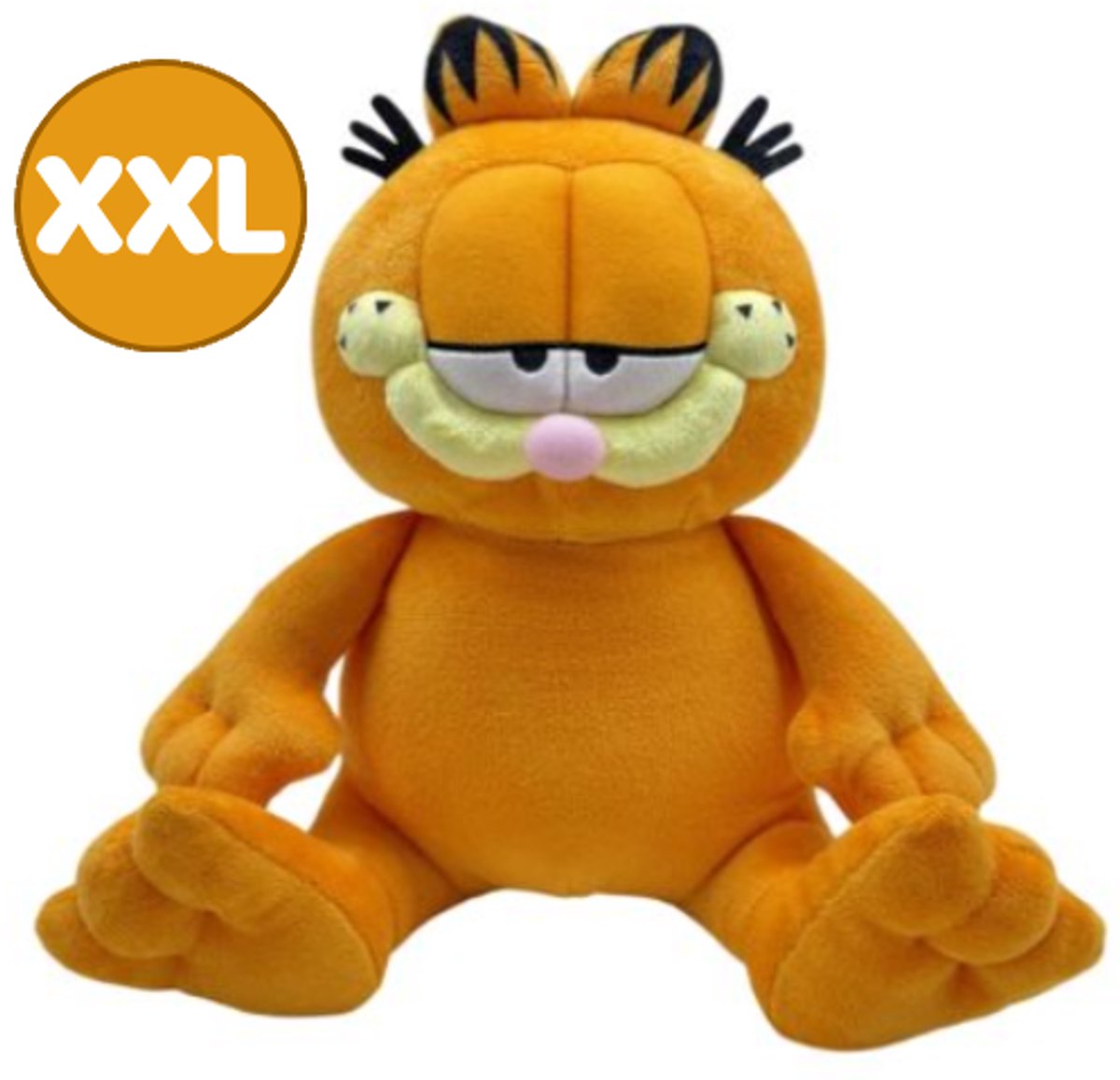 Garfield Kat Zittend Pluche Knuffel XXL 90 cm - Speelgoed Knuffels voor Kinderen Jongens Meisjes - Grote Kat Cat Plush Toy XL