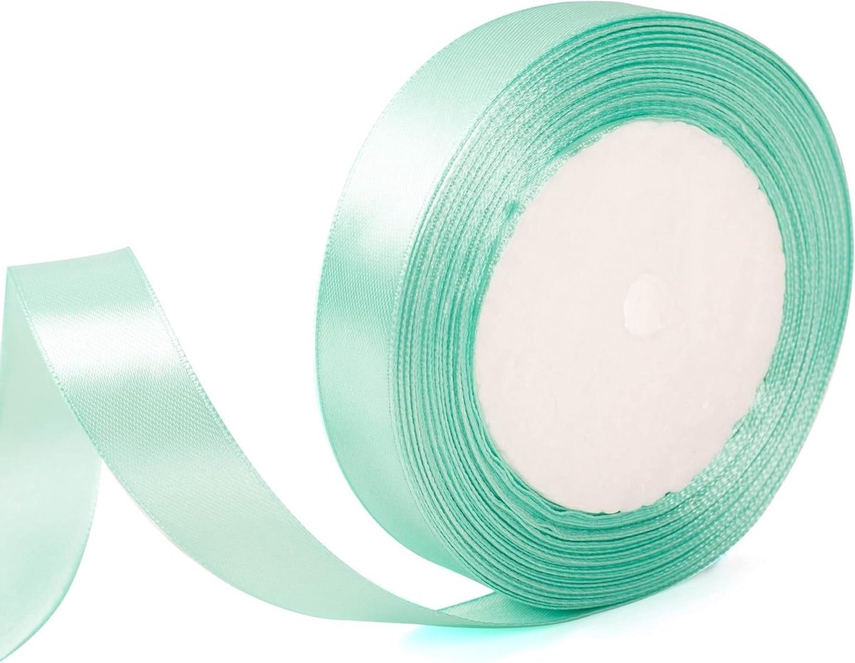 20mm Brede Teal Cadeau Inpaklint, 22m Turquoise Lint voor Cadeaus, Bruiloften, Bloemstukken en Creatieve Projecten