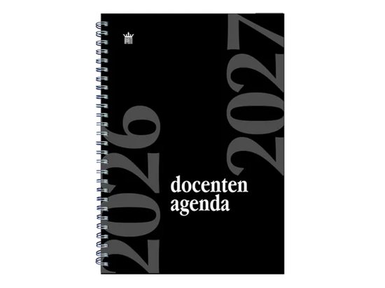 Ryam Docenten agenda 2026/2027 - Zwart - A5 - Spiraal - Weekoverzicht - 12x19 cm