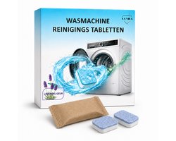 Wasmachine Reiniger Tabletten - 24 stuks - Lavendel Geur - Wasmachinereiniger Tegen Kalk, Vuil, Geurtjes & Vetluis - wasmachine reinigingstabletten