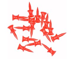 Golf Tees - Golf Ball Holders - Golf Training - Dubbeldeks Ontwerp - 30 mm - Rood