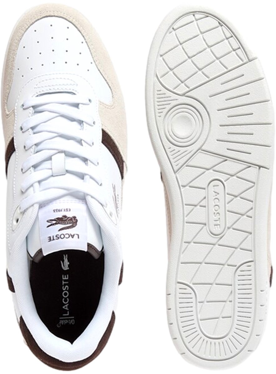 Lacoste T-Clip Set Sneaker Wit-Bruin