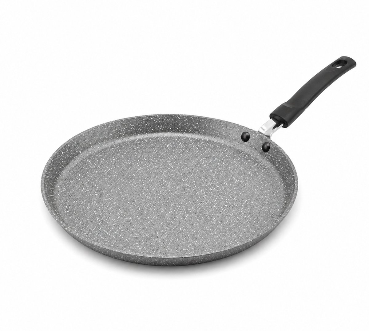RZ-kookgerei Crêpe-pan - pannenkoeken- flensjespan - 25cm - PFAS-vrij - Grey-Eco - Inductie
