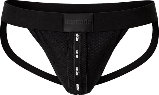 Barcode Berlin Mesh Jock Tel Black - MAAT M - Heren Ondergoed - Jockstrap voor Man - Mannen Jock
