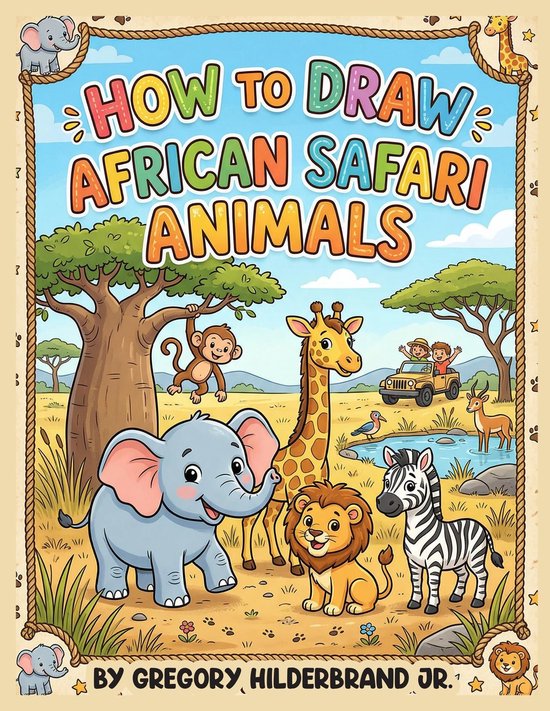 How to Draw African Safari Animals - cover