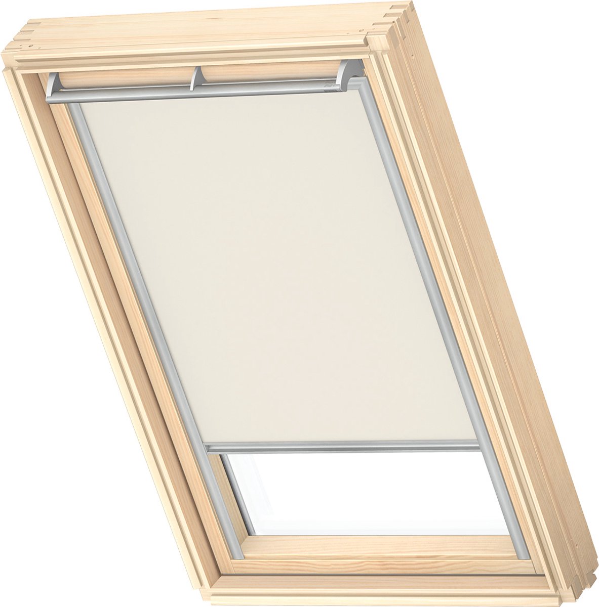 VELUX Origineel Verduisterend Rolgordijn (DKL), Zilveren Kozijn, MK04, Light Beige