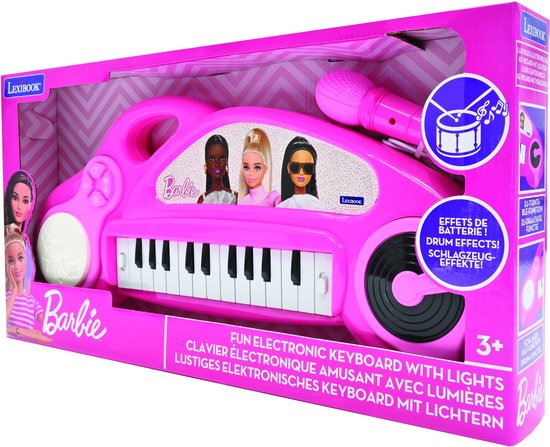 Lexibook Barbie zabawny elektroniczny keyboard ze światłami i ...