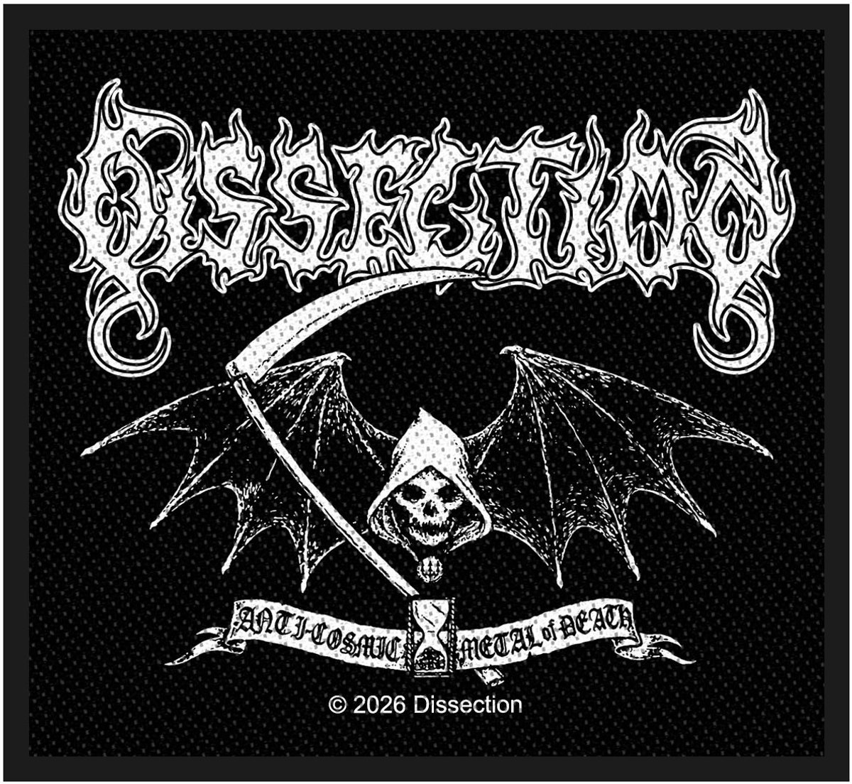 Dissection - Reaper Patch - Zwart/Wit