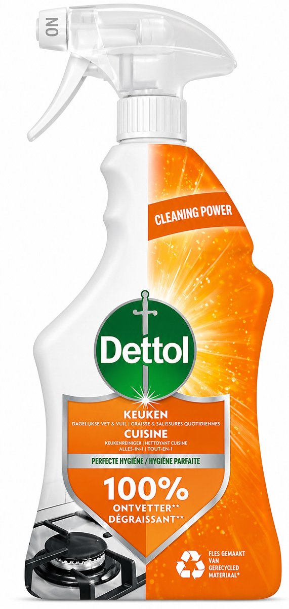 2 x Dettol Allesreiniger Spray Power & Fresh - Keuken - 500 ml