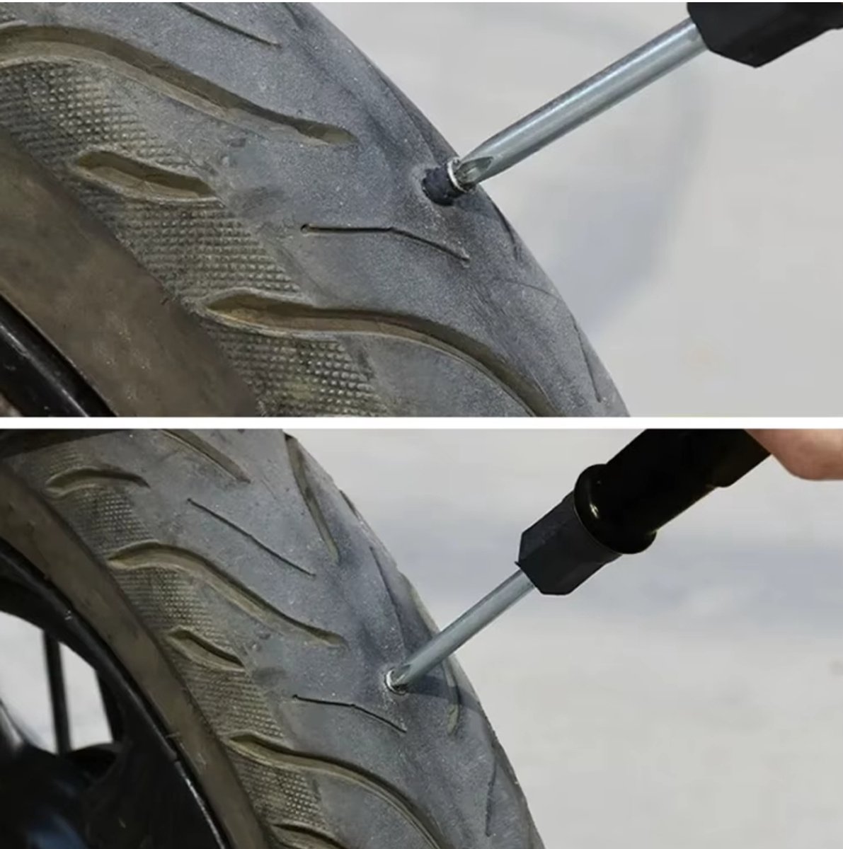 Actie4you® - 20x Rubberen Bandenreparatiespijkers - Vacuüm Bandenreparatie Set - Bandenpunctie Nagels - 2 Maten – Autoband Reparatie - Voor Auto & Motor thumbnail 3