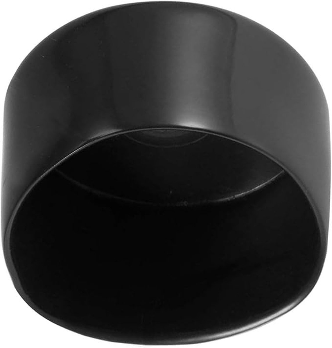 Rubberen eindkappen 50 mm - Set van 5 zwarte beschermdoppen voor buizen en meubelpoten