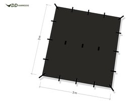 Tarp 3x3 - Jet Black