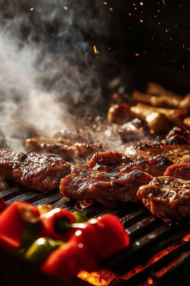 Barbecue Poster - Eten - Vlees - Culinair - Smaken - Gegrild eten- - Gourmet - BBQ - poste