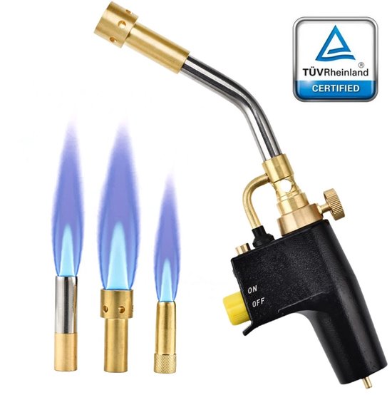 Seth Select Gasbrander voor Solderen & BBQ - Soldeerbrander MAPP/Propaan - Lastoorts 3 Nozzles (10/13/19 mm) - Voor Precisie & Krachtig Verwarmen — afbeelding 5