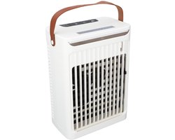 Draagbare Luchtkoeler - Mobiele Aircooler met 5 Snelheden - 680ml Watertank - 2 Mistmodi & 7 Kleuren LED - Compacte Koelventilator zonder Slang - Wit