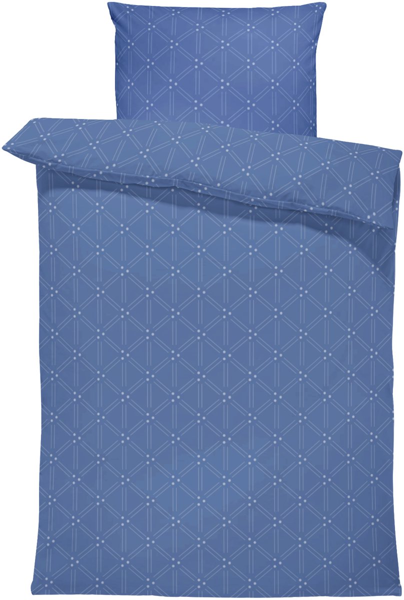 Dekbedovertrek 100% Katoen Premium - 140 x 200cm - 1 persoon - Bolline Blue