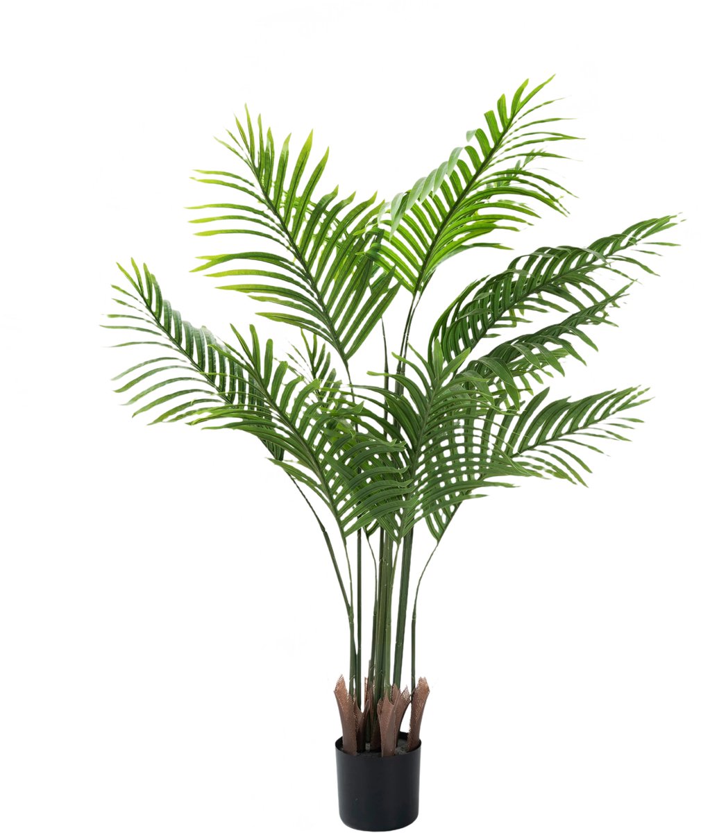 Stervia Kunstboom - Kunstmatige Palmboom - Kunstplant - Binnen en Buiten - 105 x 130 cm Groen
