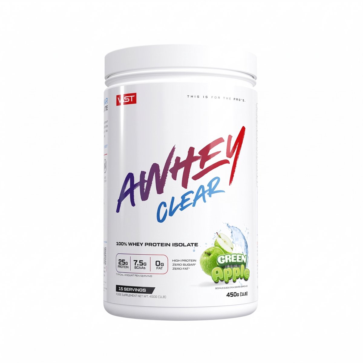 VAST AWhey Clear (450g) Green Apple - Eiwitten - Helder eiwit
