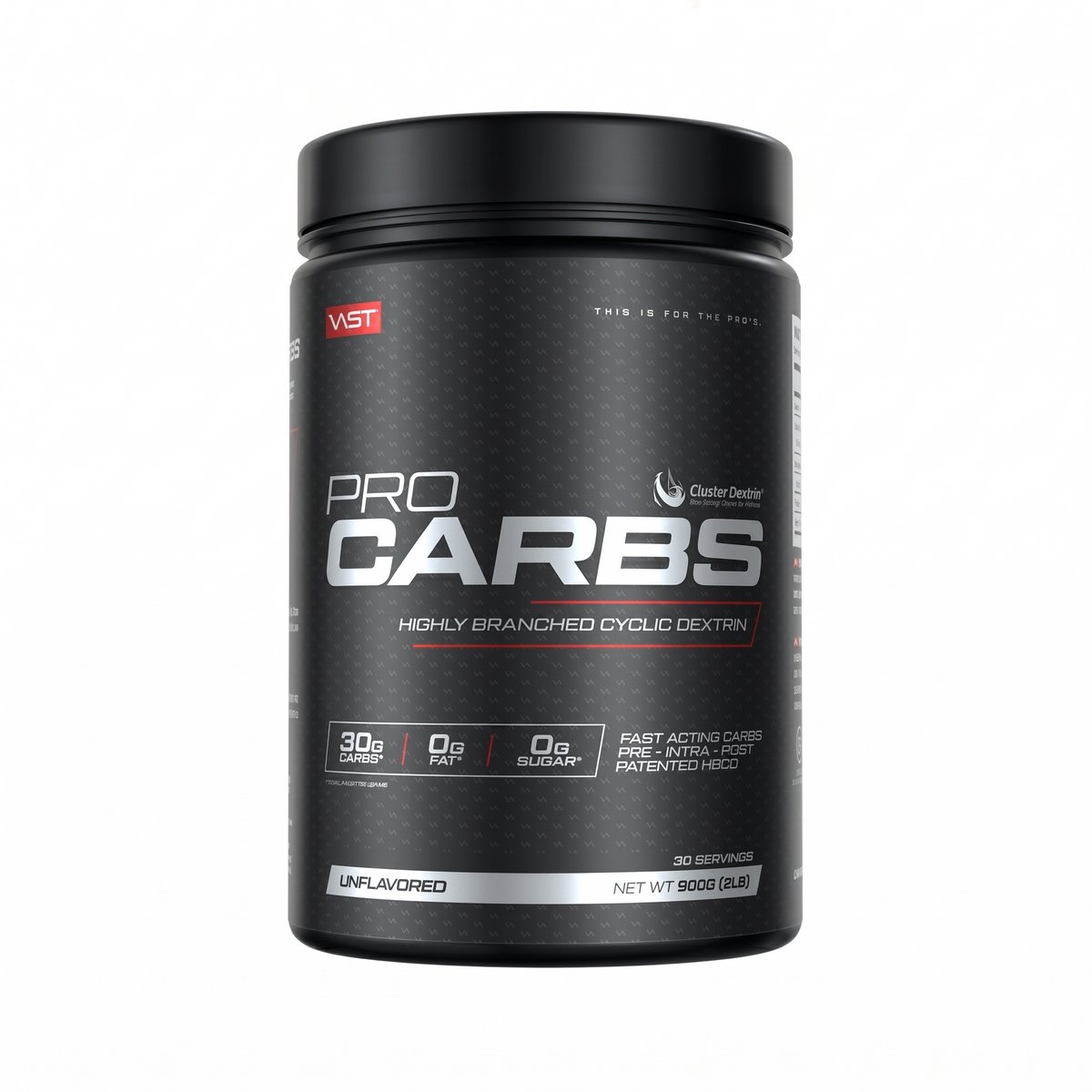 VAST Pro Carbs (900g) Unflavoured - Intra- & Post-Workout - Intra-Workout