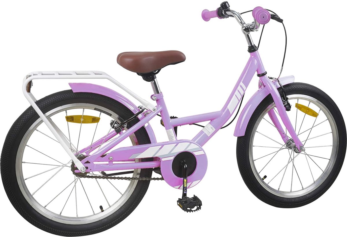 VidaXL Kinderfiets 20 Inch voor 6-11 jaar oud Paars