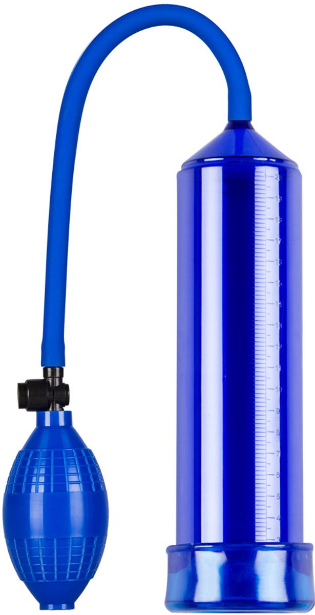 AeroUp Penis Pomp - Zeer gebruiksvriendelijk - Stevig Materiaal - Blauw en doorzichtig - Spannend voor koppels - Sex speeltjes - Sex toys - Erotiek - Sexspelletjes voor mannen – Seksspeeltjes - Stimulerend voor mannen - masturbator voor man