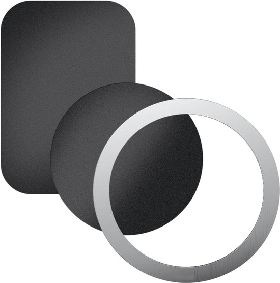 Plaques métalliques - pour Système de fixation pour GPS magnétiques - Ring métallique pour Accessoires de vêtements pour bébé de Supports de téléphone - Support de téléphone de voiture - Autocollant magnétique - Ring Magsafe - Smartphone - Set de 3