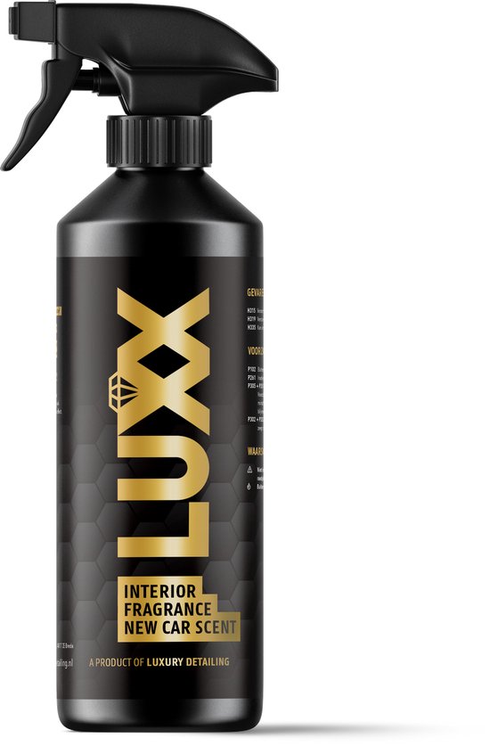 LUXX Interior Fragrance | Autoparfum | Nieuwe Auto Geur/New Car Scent | Langdurige Geur| 500 ML