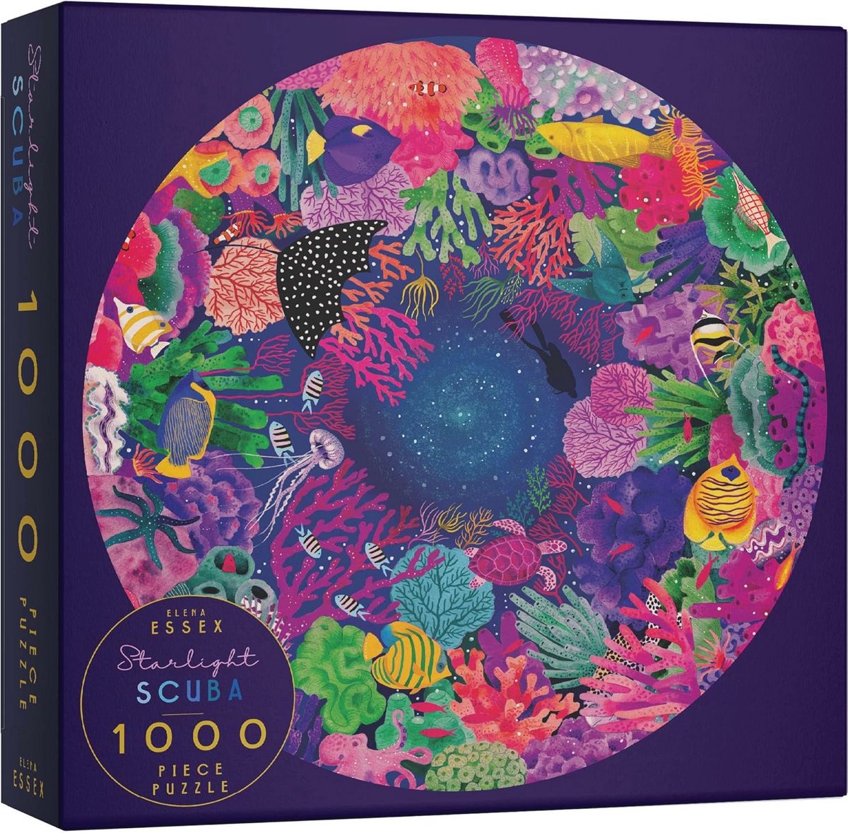 Puzzels voor Volwassenen - 1000 Stukjes Vogelparadijs - Ronde Legpuzzle van 67,3 cm