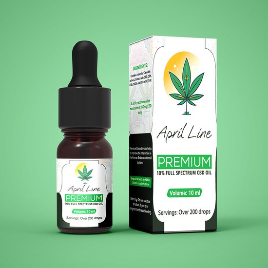Foto: April line plantaardige cbd olie full spectrum 10 organische wietolie