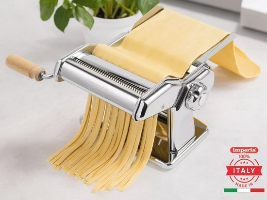 Klassieke pastamachine voor vers gemaakte pasta - Handmatige bladersnijder voor lasagne, tagliolini en fettuccine van Imperia — afbeelding 2