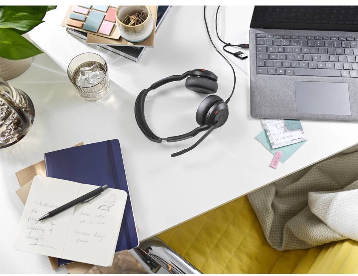Jabra Evolve2 50 25089-989-799 - Computer Headset - Met microfoon - USB-C/A - UC Stereo thumbnail 3