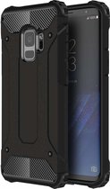 Ntech Samsung Galaxy S9 Hybrid Armor Hoesje - Zwart