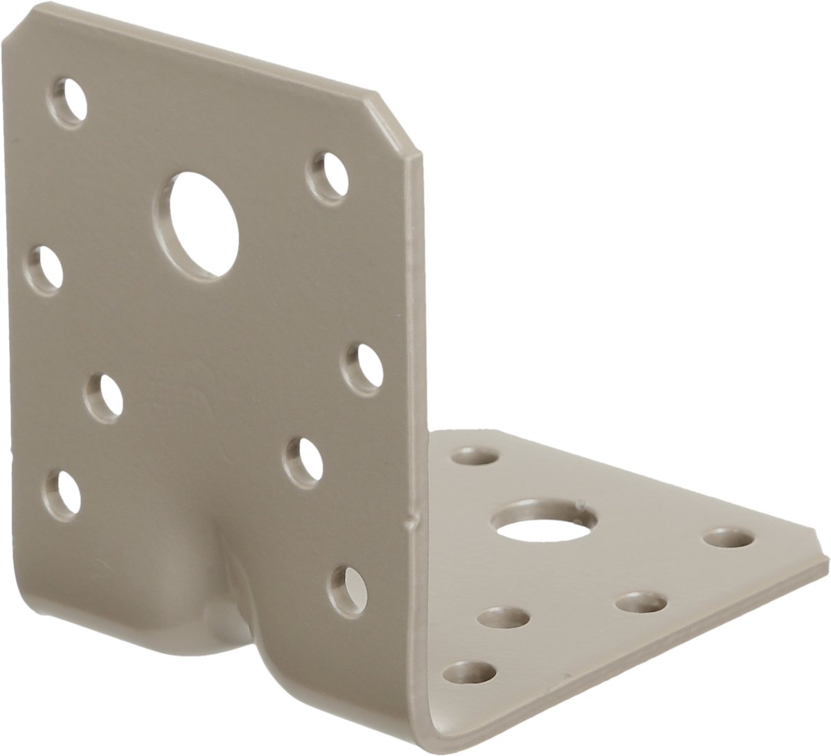 Alberts 822453 DURAVIS® zware hoekverbinder met rib, roestbruin duplex gecoat, afmetingen 90 x 90 x 65 mm, 25er Set