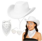 Chapeau De Cowgirl Cowboy Femme Avec Plumes - Rose Fluffy Ou Blanc Scintillant - Idéal Festivals Western Et Fêtes